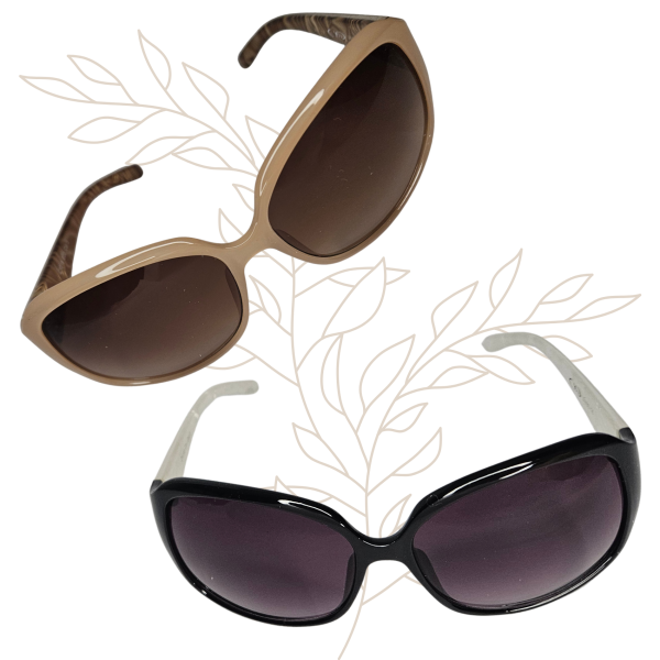 YOU SUN Damen Sonnenbrille mit UV Schutz Beige oder Schwarz